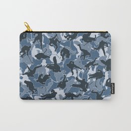 Ice Hockey Player Camo URBAN BLUE Carry-All Pouch