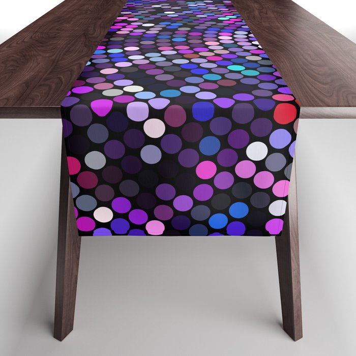 Colorful Disco Ball Table Runner