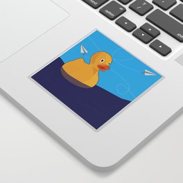 Sitting Duckie Sticker