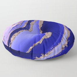 Lapis Blue and Lavender Flow Floor Pillow