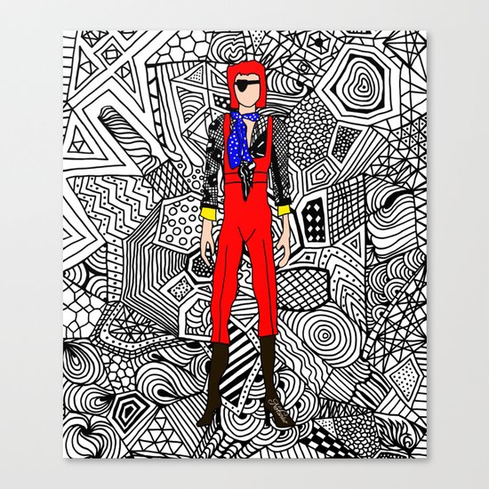 Bowie Fashion 4 Canvas Print