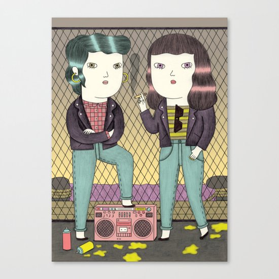 Girl Gang Canvas Print