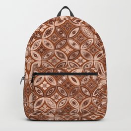 Ornate Copper Prismatic Background. Backpack