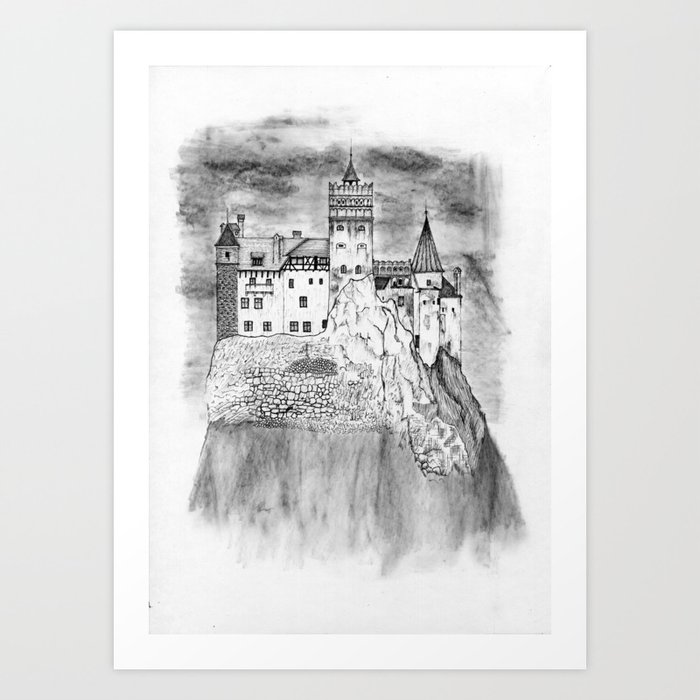 Dracula - Bran castle Art Print
