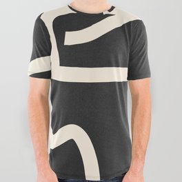 Abstract line art / Face All Over Graphic Tee