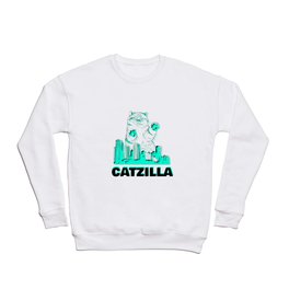 CATZILLA | BLACK AND BLUE Crewneck Sweatshirt