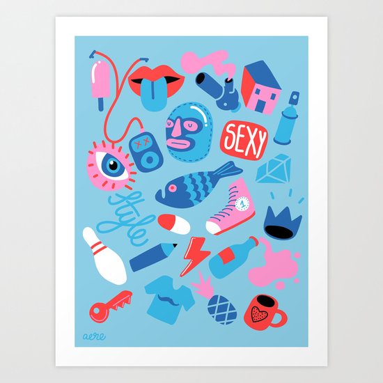 The mind wanders. Art Print