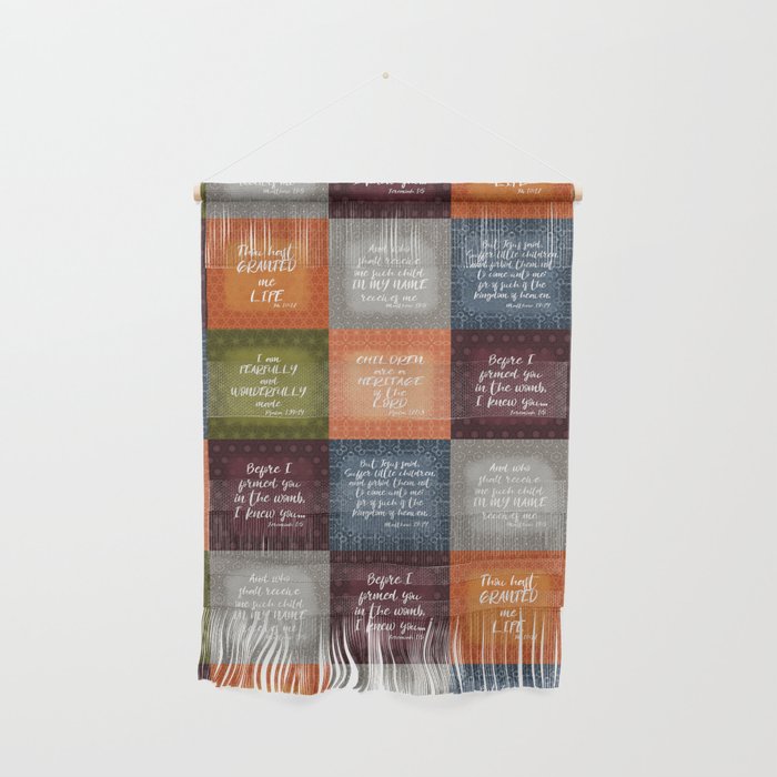 Baby Bible Verse Quilt Wall Hanging
