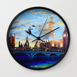 Mary Poppins returns to London Wall Clock