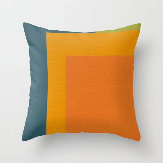 Little Boxes, Geometric Shapes Throw Pillow by Itaya Art Society6