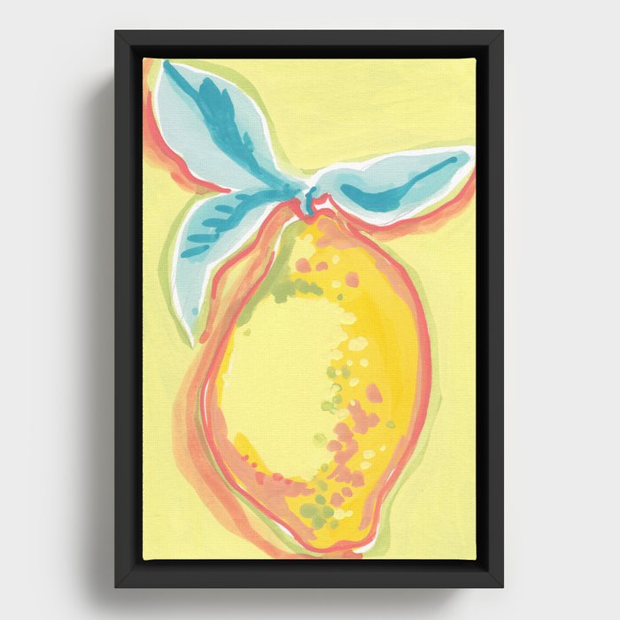 Fruit Market Le Citron Framed Canvas