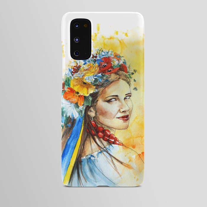 Ukrainian Traditional Woman Portrait Android Case