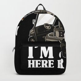 I'm Just Here For The Beer Cart Funny Golfing Backpack