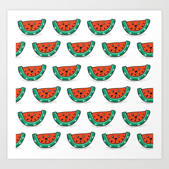 Watermelon Print Art Print