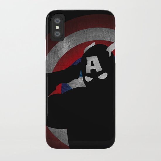 SuperHeroes Shadows : Captain America iPhone Case