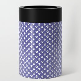 Tiny Paw Prints in Pantone Very Peri  Can Cooler