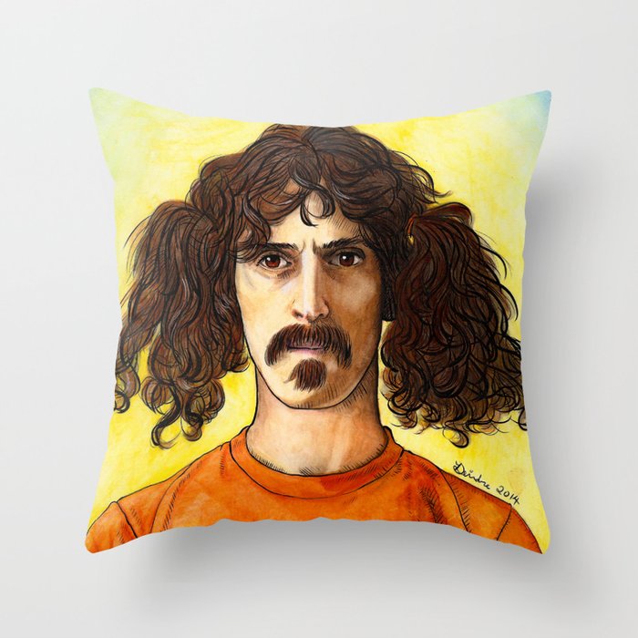 Frank Zappa Throw Pillow
