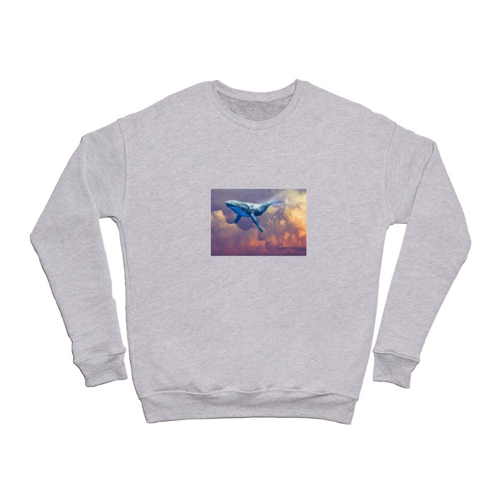 World Whale Watching in the Clouds Crewneck Sweatshirt
