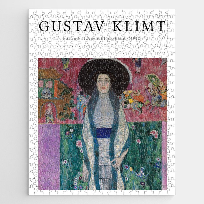 Gustav Klimt Portrait A Bloch Bauer Jigsaw Puzzle by carlitov Society6