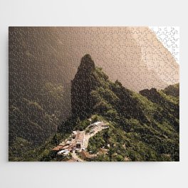 Spain Photography - Small Village Surrounded By Majestic Landscape Jigsaw Puzzle