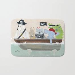 the pirate tub Bath Mat
