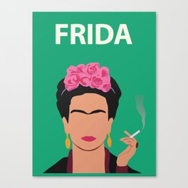 Frida Kahlo Poster Feminist Artwork Minimalist Canvas Print