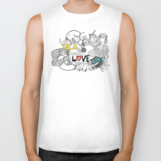 let's TACO bout LOVE baby Biker Tank