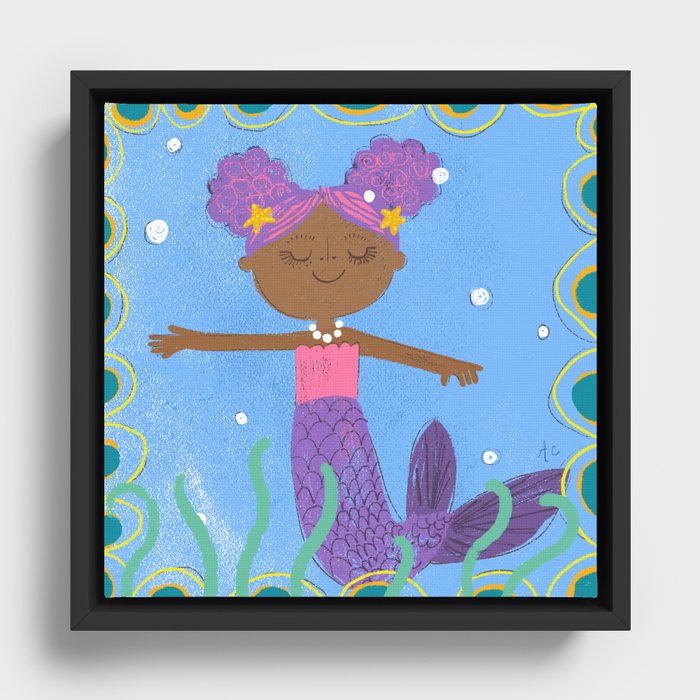 Little Mermaid Framed Canvas
