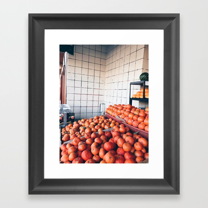 orange Framed Art Print