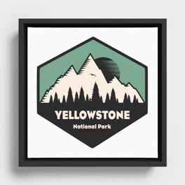Yellowstone National Park Framed Canvas