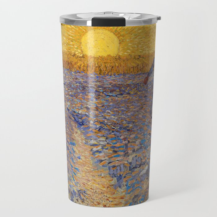 Vincent van Gogh - Sower with Setting Sun Travel Mug