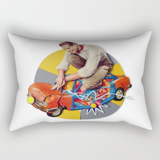 Mr Fixit | Collage Rectangular Pillow