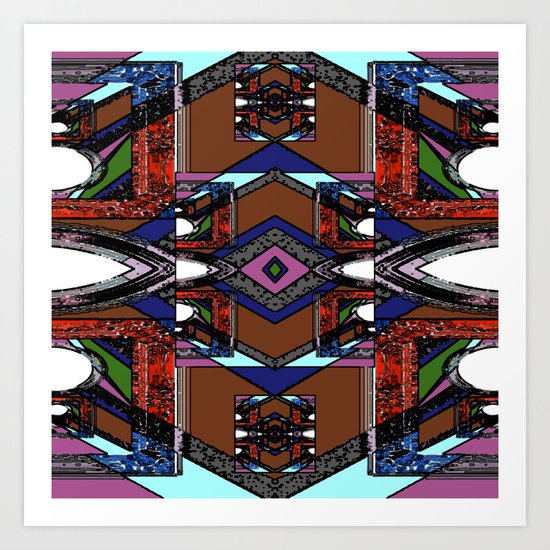Internal Kaleidoscopic Daze- 22 Art Print