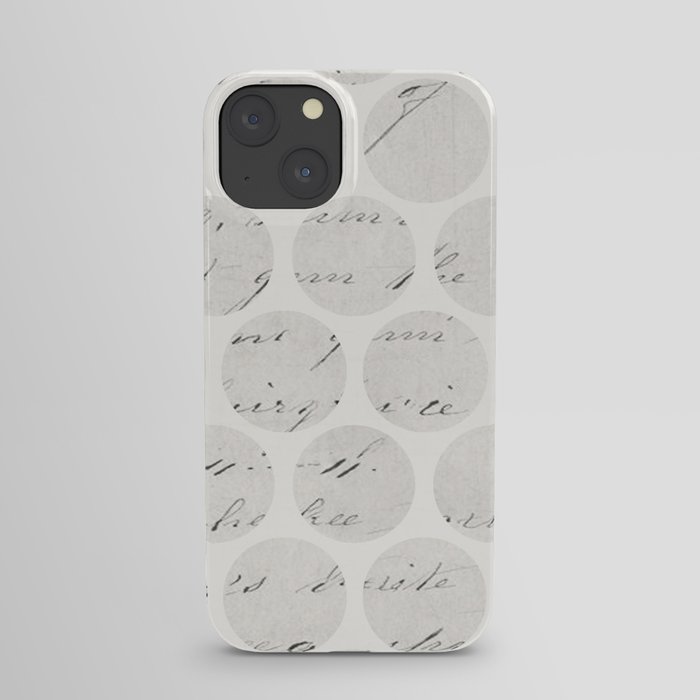 vintage polka dots iPhone Case