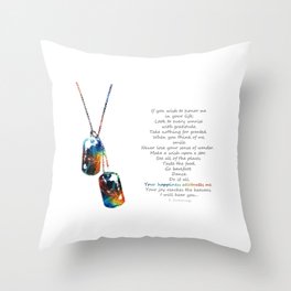 Honor Me Sympathy Grief And Comfort Art Throw Pillow