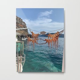 Ammoudi Bay Santorini Metal Print