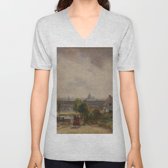 John Constable vintage painting V Neck T Shirt