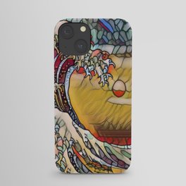 Great Waves Stained Glass iPhone Case