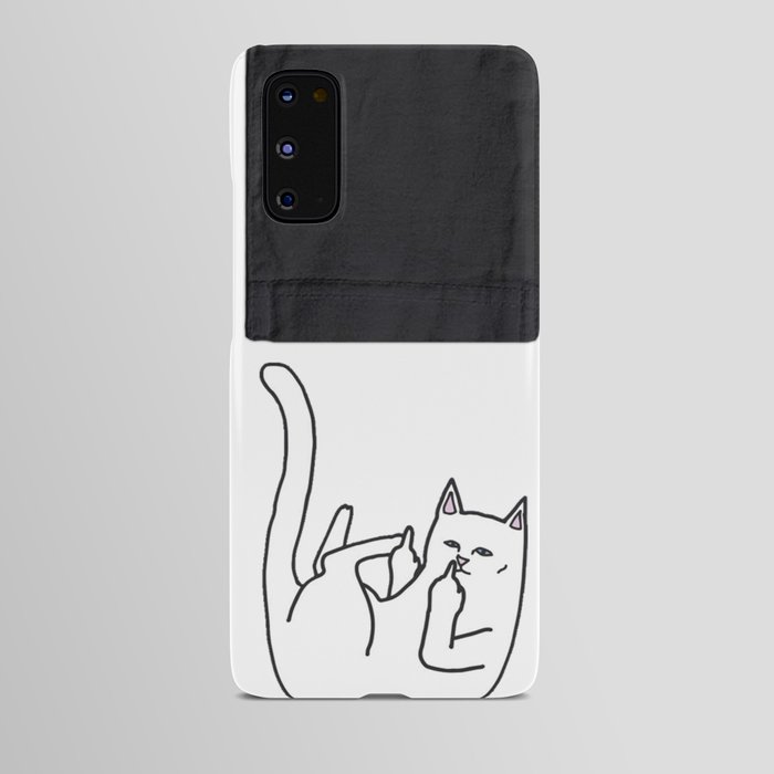 Cat falling out of pocket Android Case
