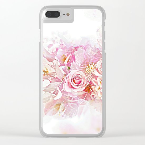 Pink Cloud Clear iPhone Case