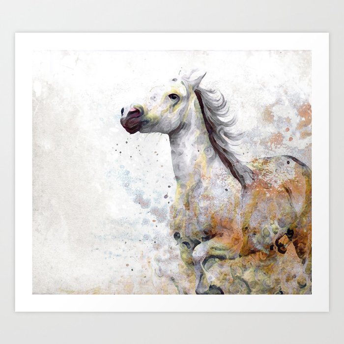 Wild Horse Art Print By Pajaritonegro Society6