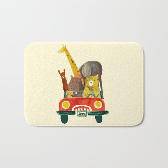 Visit the zoo Bath Mat
