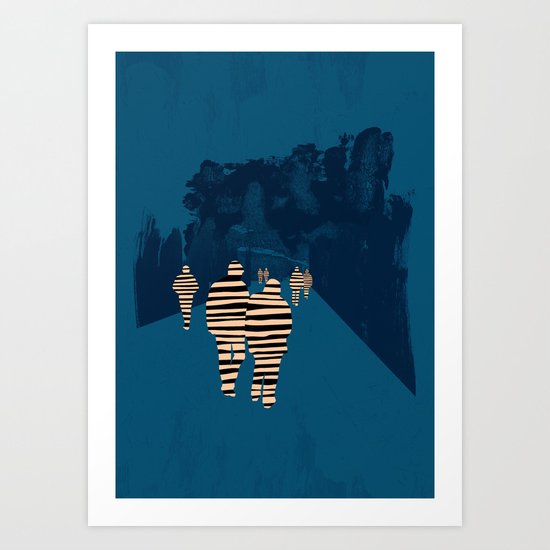 walking for oblivion Art Print