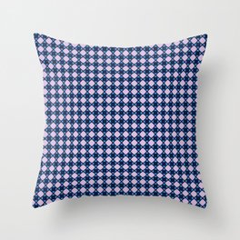 Pink and Blue Geometric Mosaic Throw Pillow
