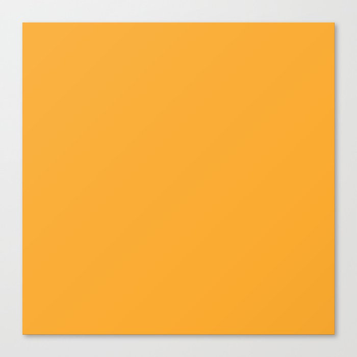 Marigold - Solid Color Collection Canvas Print