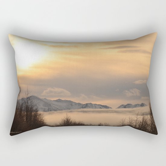 Winter Fog Rectangular Pillow