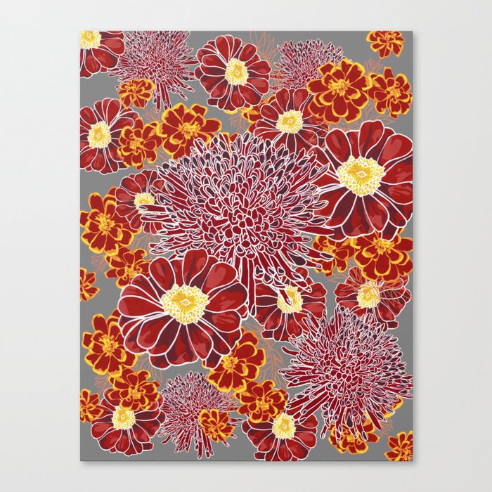 Floral Pattern I Canvas Print