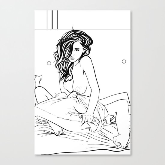 Pillow Pants Canvas Print