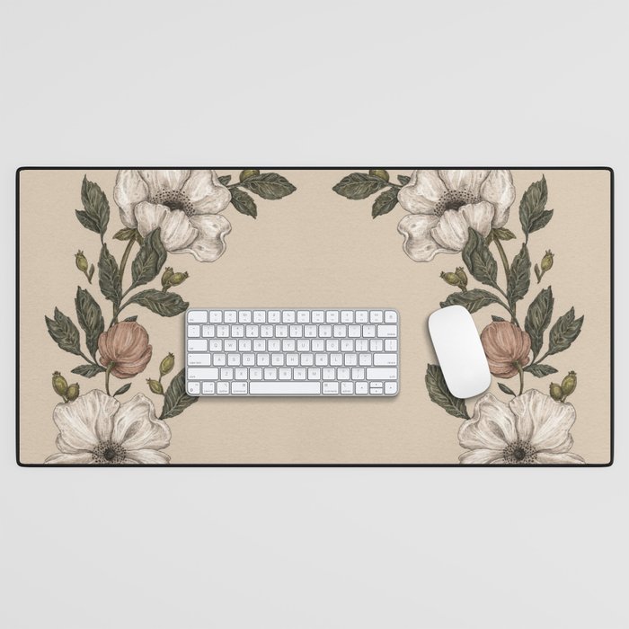 Floral Laurel Desk Mat