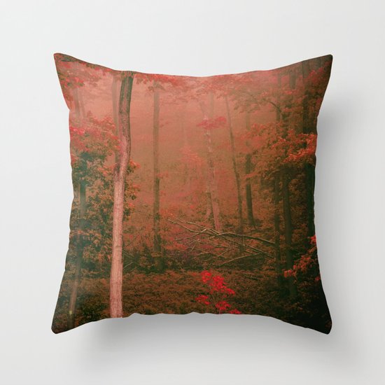 Autumn Fog Throw Pillow